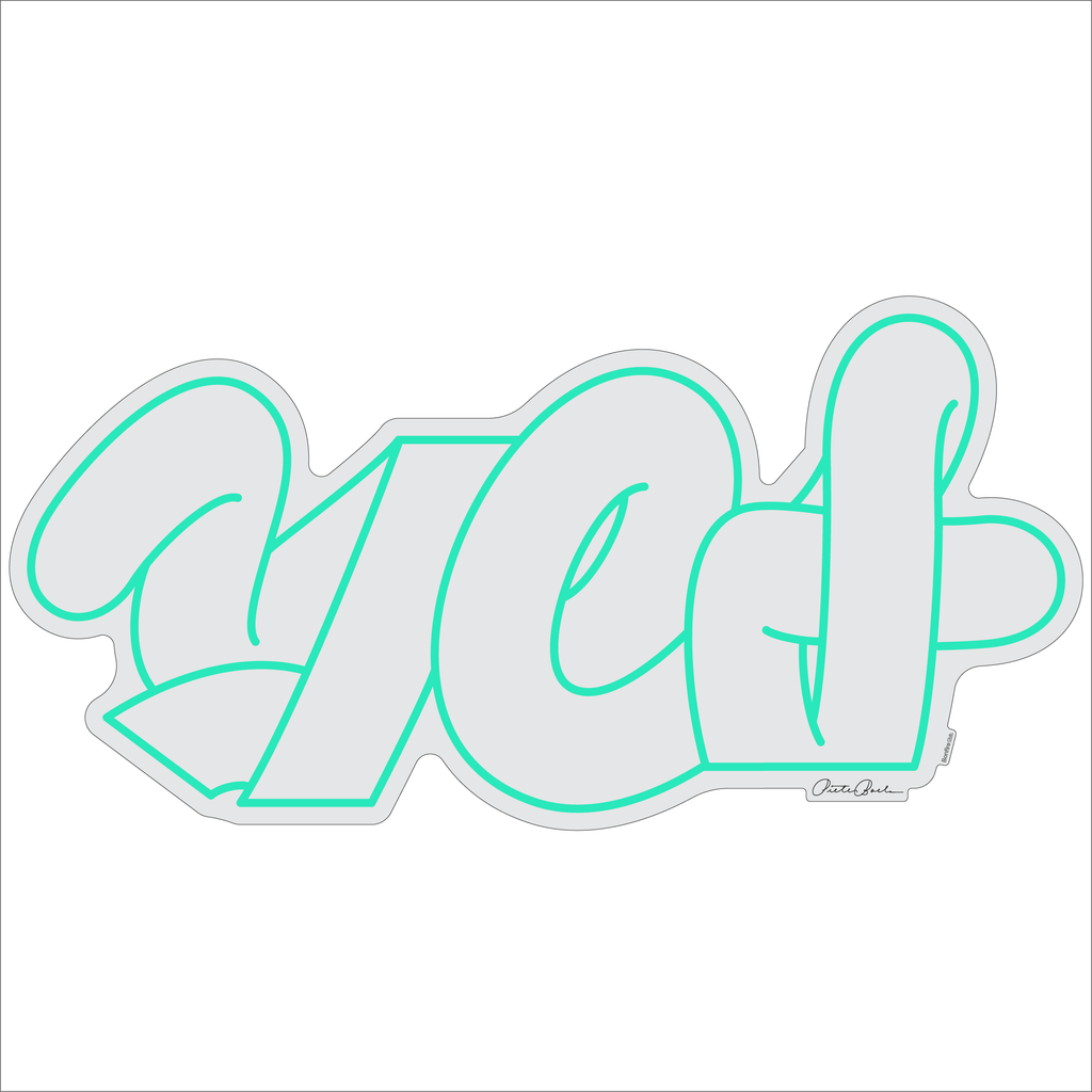 Yes Neon Typografie durch Pieter Boels